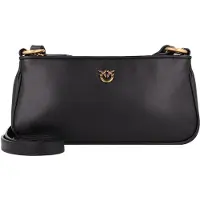 Pinko Sac bandoulière 'Half Moon' or / noir