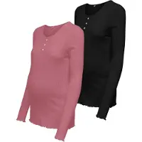 ONLY Maternity T-shirt 'OLMVista' pitaya / noir