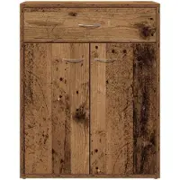 vidaXL Sideboard imitation vieux bois 60x30x75 cm Bois composite