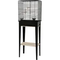 Zolux Birdcage loft chic avec meubles noirs