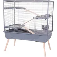 Zolux Cage 205661GRI bois métal plastique