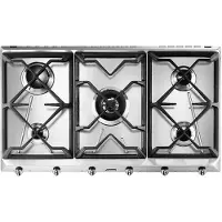 Smeg Table De Cuisson Au Gaz Contemporanea Srv596gh5 90 Cm