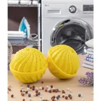 InnovaGoods 2x boules à linge avec perles en céramique
