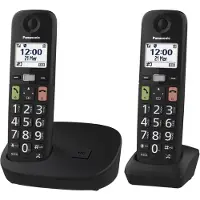 Panasonic Téléphone DECT KX-TGU112 avec identification de l'appelant Noir