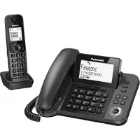 Panasonic Téléphone sans fil KX-TGF320E avec identification de l'appelant Noir