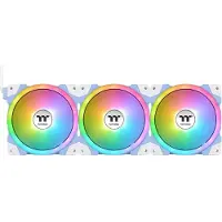 Thermaltake Lot De 3 Ventilateurs De Boitier Swafan Ex Sync - 14cm (Bleu) (140 mm, 3x), Ventilateur PC, Bleu, Blanc