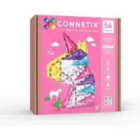 Connetix Glitter Unicorn Pack Construction Game 56 Pieces Multicolore Enfants