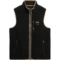 Superdry Homme Doudoune Sans Manches en Polaire Outdoor Noir Taille: S