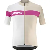 Mavic Ksyrium Pro Short Sleeve Jersey Beige,Blanc S Homme