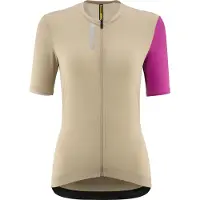 Mavic Essential Short Sleeve Jersey Beige XS Femme