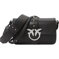 Pinko sac à épaule en cuir de veau noir