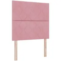 vidaXL Tête de lit rose 90 cm en velours