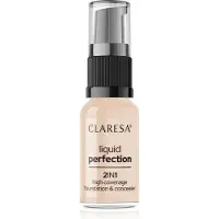 Claresa 2in1 correcteur et fond de teint 102 Warm Medium, 18g