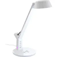 Eglo LED Tischleuchte Banderalo Weiß 4,8W 750lm CCT 3000K-6500K Schalter + induktive Ladestation