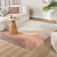 FRAAI Tapis moderne - Field Terracotta/Rouge | 140x200 cm | Rectangulaire | Pile courte