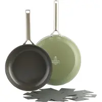 BK Sublime Set de Poêles à Frire 24 + 28 cm Olive Green
