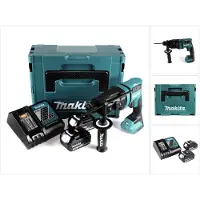 Makita DHR 182 RTJ Marteau perforateur sans fil 18V 1,7J SDS plus Brushless + 2x batterie 5,0Ah + chargeur + Makpac