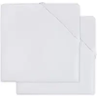 Jollein Drap-Housse Jollein Jersey Boxmatras White (2pack)-75 x 95 cm