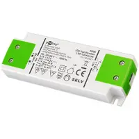 Goobay 65586 Transformateur LED à courant constant 700 mA, 20 W, blanc-vert - pour LED à courant constant 700 mA jusqu'à 20 W de charge totale dans la plage de tension 17-28,5 V (DC)