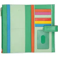 Mywalit Porte-monnaies 'Continental' bleu / jaune / vert / rouge