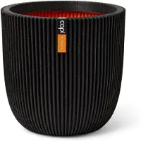 Capi Europe Jardinière Groove 35x34 cm noir