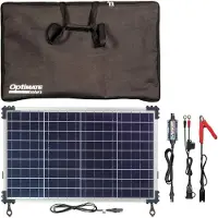 Optimate Solar DUO 40W Travel Kit, TM-522-D4-TK, 6-stappen 12V / 12.8V 3.33A gesloten solar accu bes (40 W, 5 kg)