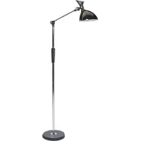 Beliani Lampadaire LED argenté en matière synthétique 169 cm dimmer color temperature light modern lighting home office