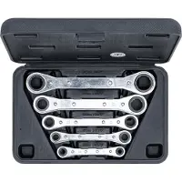 Bgs Coffret de clés polygonales à cliquet - - 5 pcs - 1450
