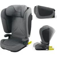 Kinderkraft Siège auto UNITY 2 100-150 cm, 15-36 kg, pliable, ISOFIX, SPS+ et H-GUARD, position couchée, AIR FLOW, accoudoirs ergonomiques, gris