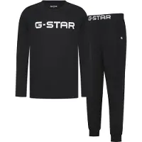 G-Star Pyjama long 'Stone' noir / blanc