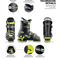Roces Idea Up Alpine Ski Boots Blanc,Rose 16.0-18.5 Garçons,Filles
