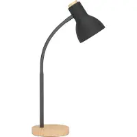 Eglo 98831 VERADAL E27 Lampe de table noir marron
