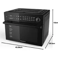 Melchioni Friteuse 118340032 Simple 30 L Indépendante 1800 W Friteuse à air chaud Noir