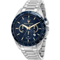 Maserati Traguardo Chronographe Édition Limitée, Mécanisme à Quartz, Argent, (Chronographe, 42 mm)