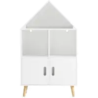 SoBuy Bibliothèque Enfant - Blanc - 63x30x103 cm