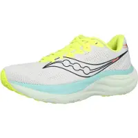 Saucony Chaussure de course 'RIDE 19' jaune fluo / rouge orangé / noir / blanc