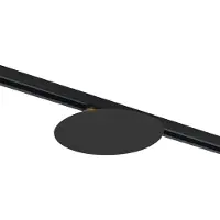 QAZQA Plafonnier noir moderne pour système de rail monophasé 2 lumières - Iconic Pulley