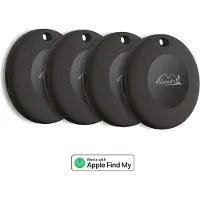 Lifemate Life Tag 4 Pack (Apple Find My), Traceur, Noir