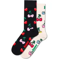 Happy socks Chaussettes 'Cherry' vert / rosé / rouge / noir
