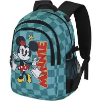 Disney Sac à dos 'Minnie Mouse Indigo-PLUS Running' turquoise / rouge foncé / noir / blanc