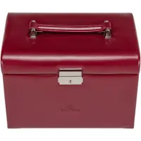 Windrose Boîte à bijoux 'Merino' rouge foncé