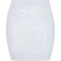Faina Jupe bleu clair / argent