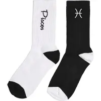 Mister tee Chaussettes 'Zodiac' noir / blanc
