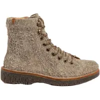 El naturalista pour femme. 25572PEV0005_020 Bottines en cuir N5572P Volcano taupe (42), Beige, Plat, Fermeture éclair, Casuel