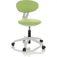 Hjh OFFICE Chaise pivotante pour enfants MINIMOVO Chaise de bureau pour enfants réglable en hauteur sans accoudoirs Tissu