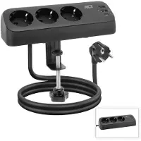 ACT Ac2480 Power Strip Argenté One Size / EU Plug 220V