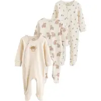Next Pyjama camel / beige clair / chocolat