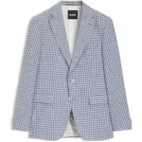 BOSS Veste Slim à motif pied-de-poule pepita