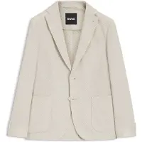 BOSS Blazer Slim en coton mélangé à motif