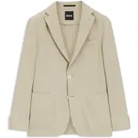 BOSS Veste de costume Slim en lin technique lavable